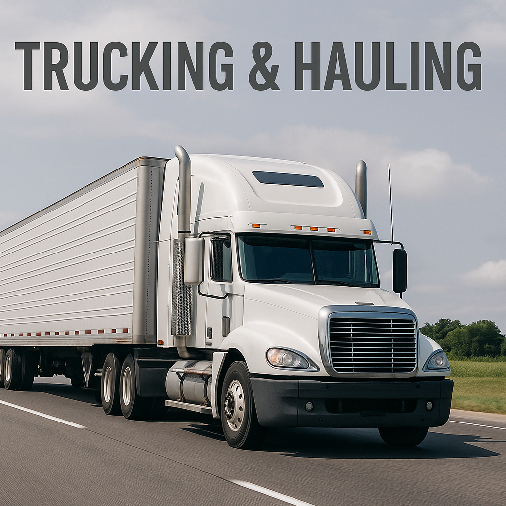 Trucking and hauling services